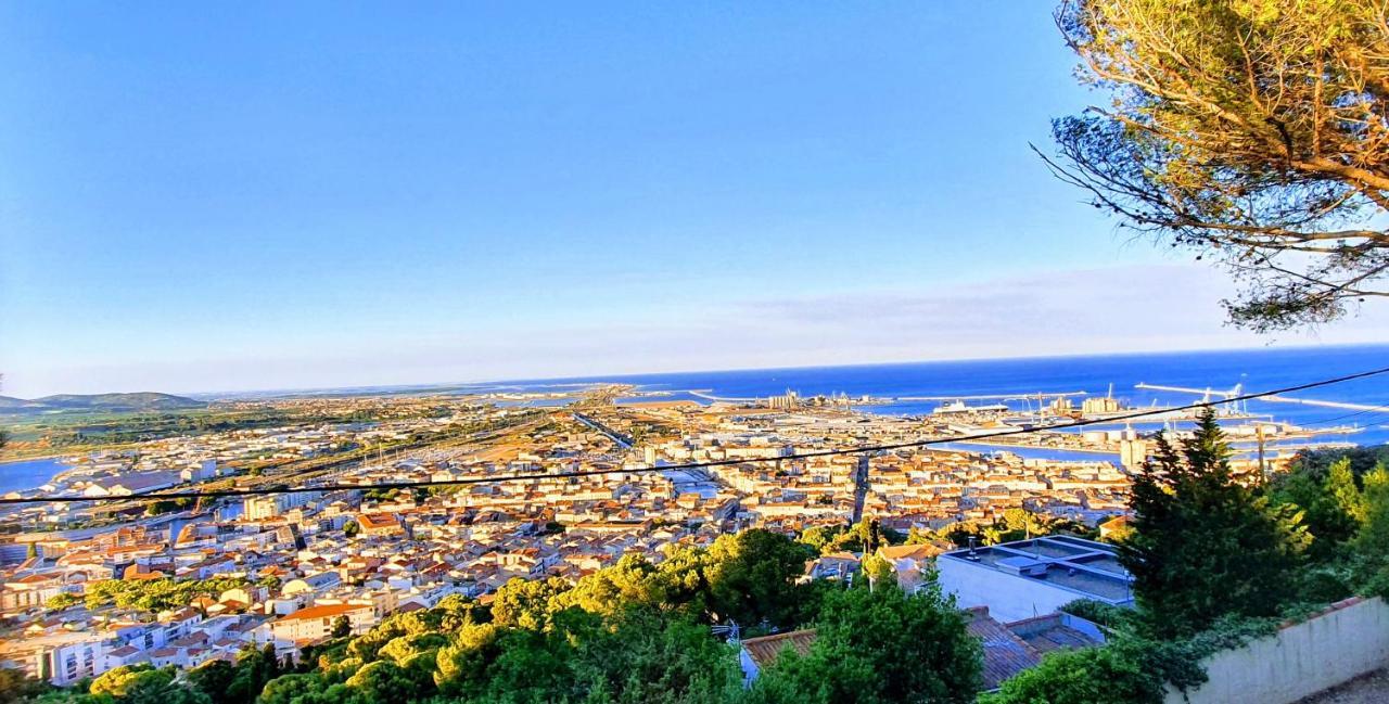 Le Rouquier Studio Terrasse, Vue Exceptionnelle, Climatisation Sete Luaran gambar